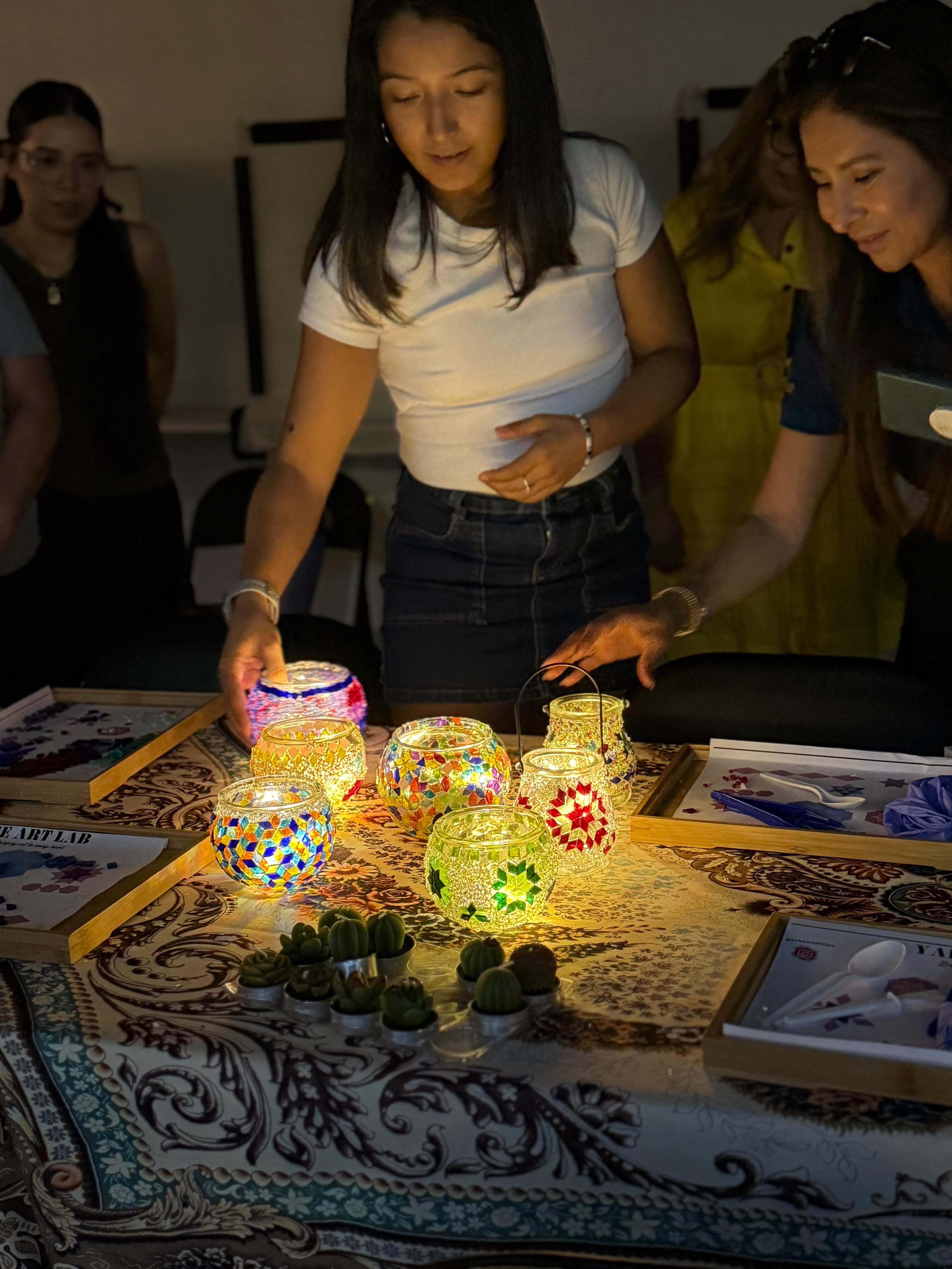 Mosaic Candle