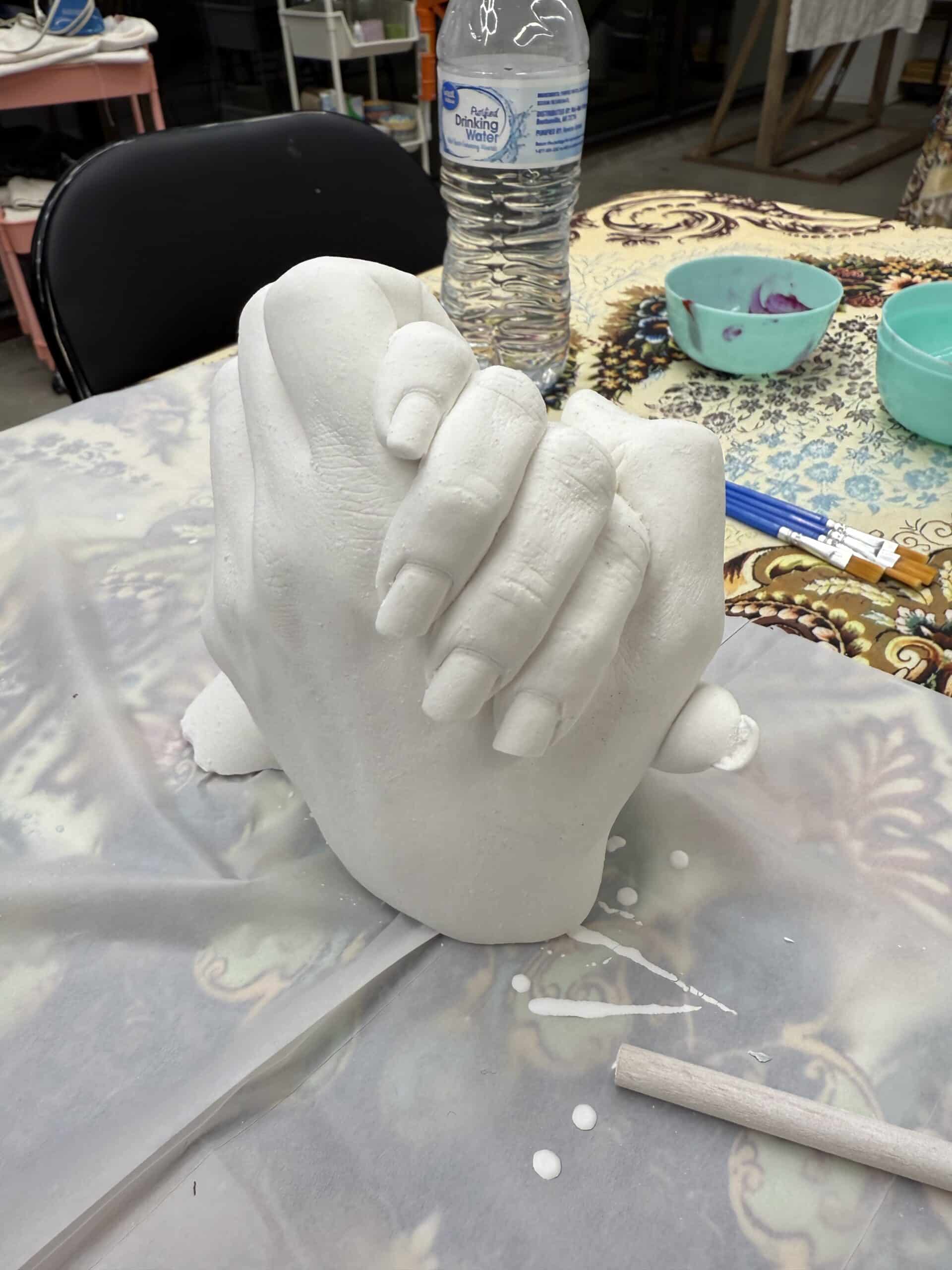 Hand Casting Workshop Fresno – Creating 3D hand sculpture