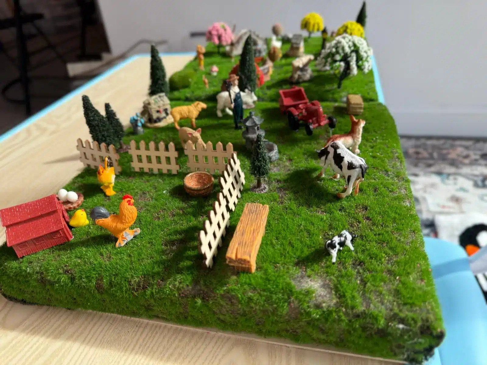 Children in My Tiny World workshop Fresno crafting tiny world at Yarns & Tiles